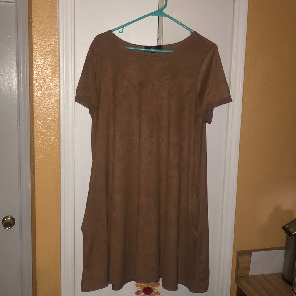 Mocha Brown Suede dress